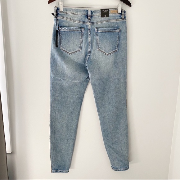 BLANKNYC The Bond Python Print Trim Skinny Jeans - Picture 3 of 12